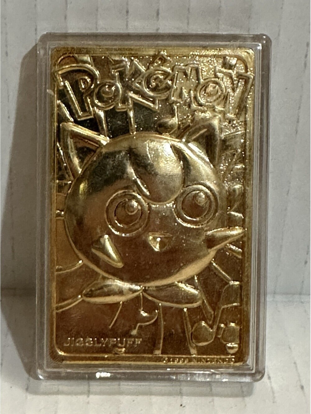 1999 Pokemon 23 Karat Gold Plated Trading Card Charizard Nintendo Flame